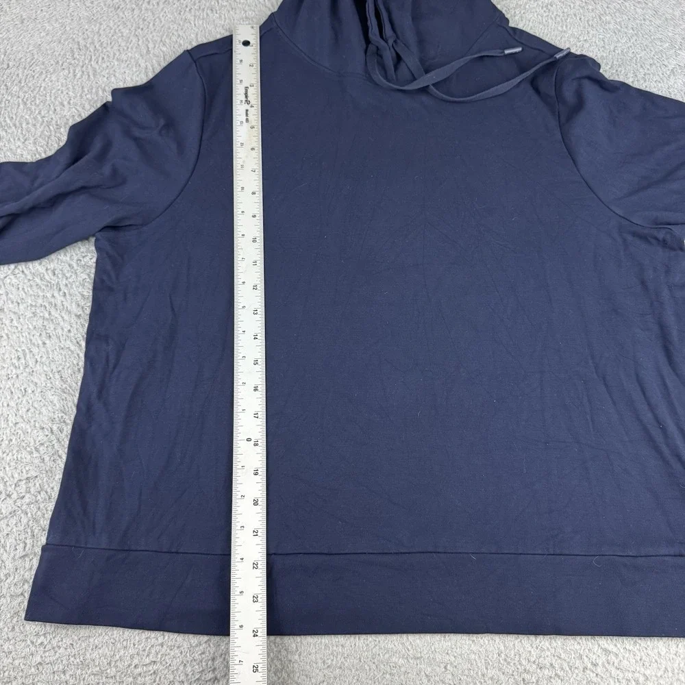 Cozy Earth Hoodie Mens XL Blue Ultra Soft Pullover Bamboo